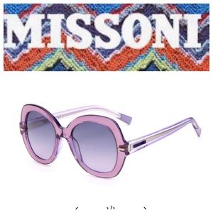 Missoni MIS0048/S ORYDG 52 Violet Lilac Women’s Sunglasses NWT